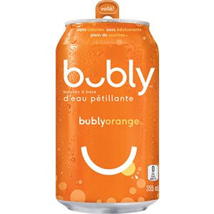 Bubly eau pétillante orange 355ml