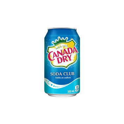 Canada Dry club soda canette 355ml.