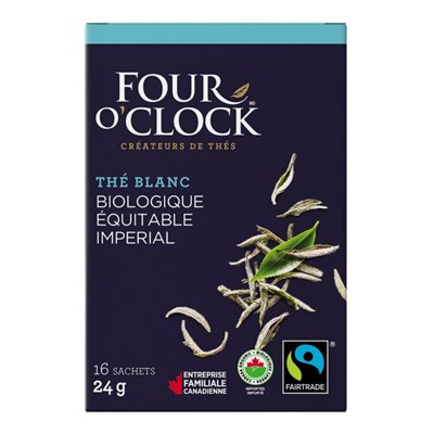 Four O'Clock thé blanc impérial bio / équit. (16 / bte)