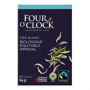 Four O'Clock thé blanc impérial bio / équit. (16 / bte)