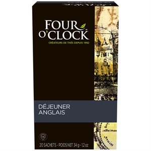 Four O'Clock thé noir déjeuner anglais (20 / bte)