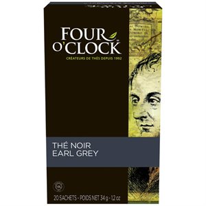 Four O'Clock thé noir earl grey (20 / bte)