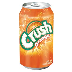 Crush orange canette 355ml.