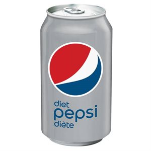 Pepsi diète canette 355ml.
